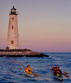 kayaking New Point Comfort Lighthouse