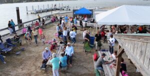 Aerial View Party at the Wharf