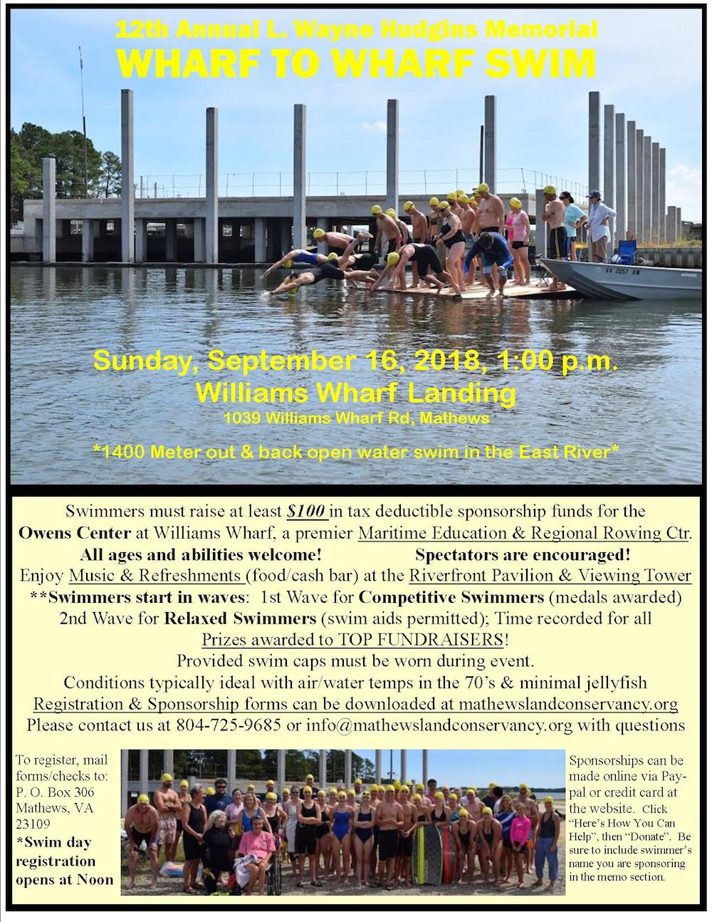 12th Annual Wharf to Wharf Swim