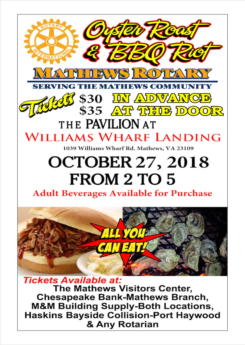 Fall Oyster Roast 2018 Mathews